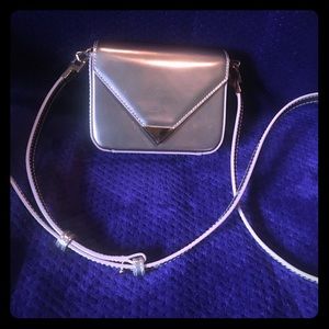 Alexander Wang mini prisma copper rose gold bag